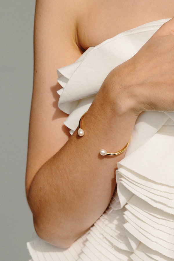 Danseuse Cuff with Pearls