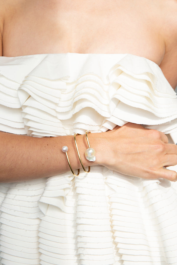 Loïe Cuff With Baroque Pearls